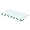 vidaXL hylder 2 stk. glaspanel 50 x 20 cm klar