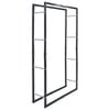 vidaXL br&aelig;ndestativ 80x25x150 cm st&aring;l sort