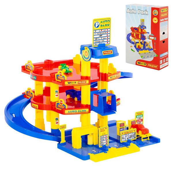 Polesie Wader parkeringsgarage i 3 etager 5 dele 59x59x51 cm PP