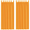 vidaXL voile-gardiner med l&oslash;kker 2 stk. 140x245 cm orange