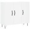 vidaXL skab 90x34x80 cm konstrueret tr&aelig; hvid