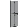 vidaXL Walk-In brusev&aelig;g Sort 70 x 6,5 x 190 cm