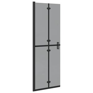 vidaXL Walk-In brusev&aelig;g Sort 70 x 6,5 x 190 cm