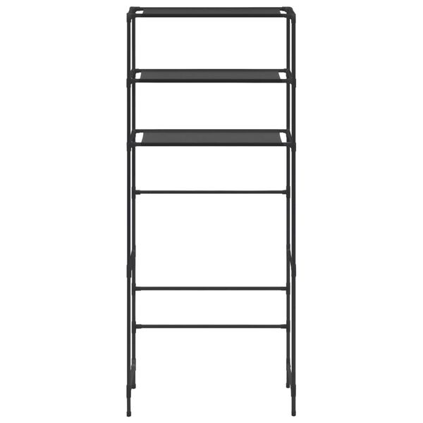 vidaXL opbevaringsstativ med 3 hylder 69x28x169 sort