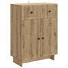 vidaXL Sideboard Artisan-eg 66 x 34,5 x 90 cm Konstrueret tr&aelig;