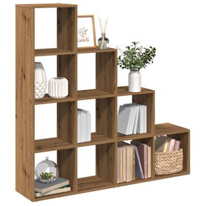 vidaXL bogreol/rumdeler 131,5x29x131,5 cm konstrueret tr&aelig; kunsteg