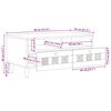 vidaXL Sofabord Naturfarvet 80 x 54 x 40 cm Massivt mangotr&aelig;