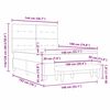vidaXL Box spring seng med madras M&oslash;rkebrun 140 x 190 cm Stof