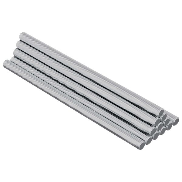 vidaXL Gevindst&aelig;nger 12 pcs S&oslash;lv M6 x 120 mm Metal