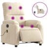 vidaXL massagestol mikrofiberstof beige