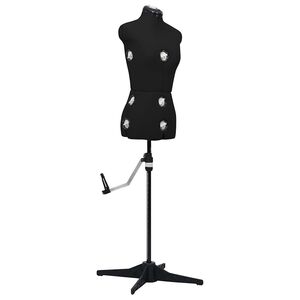 vidaXL justerbar gine kvinde str. S 33-40 sort