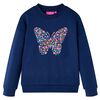 vidaXL Sweatshirt til b&oslash;rn str. 104 marinebl&aring;