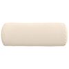 vidaXL Bolsterpuder 2 pcs Beige Ø 25 x 70 cm Mikrofiberstof