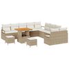 vidaXL Havesofa S&aelig;t 13 stk. 12-Antal s&aelig;der Beige og creme