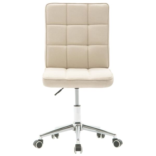 vidaXL spisebordsstole 4 stk. stof cremefarvet