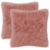 vidaXL Pudebetr&aelig;k 2 pcs HEERLEN Lyser&oslash;d 30 x 30 cm PV Fleece