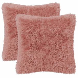 vidaXL Pudebetr&aelig;k 2 pcs HEERLEN Lyser&oslash;d 30 x 30 cm PV Fleece