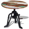 vidaXL sidebord 60x(42-63) cm massivt genbrugstr&aelig; st&oslash;bejern