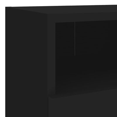 vidaXL væghængt tv-bord 40x30x30 cm konstrueret træ sort