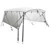 vidaXL biminitop med 4 buer og sidev&aelig;gge 243x(230-244)x137 cm