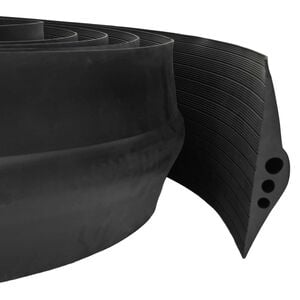 vidaXL Garage Gulvforsegling Sort 74 x 20 mm 1 m EPDM gummi