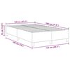 vidaXL Platform sengestel Gr&aring;gr&oslash;n 120 x 190 cm Stof