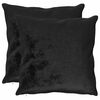 vidaXL Kastpude 2 stk. HEERLEN Sort 60 x 60 cm Flannel