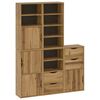vidaXL sidekabinetter 5 stk ODDA 40x24x79 cm massivt fyrretr&aelig;