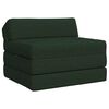 vidaXL Samlebar Sofa Seng M&oslash;rkegr&oslash;n 200 x 70 x 10 cm Stof