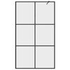 vidaXL brusev&aelig;g 115x195 cm klart sikkerhedsglas sort