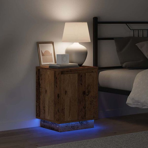 vidaXL Natskab Gammelt tr&aelig; 39 x 34,5 x 50 cm Konstrueret tr&aelig;