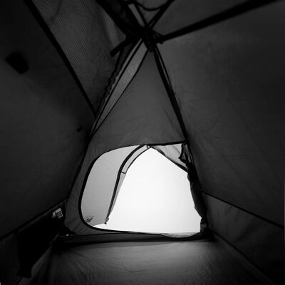 vidaXL 2-personers campingtelt vandtæt mørklægningsstof hvid