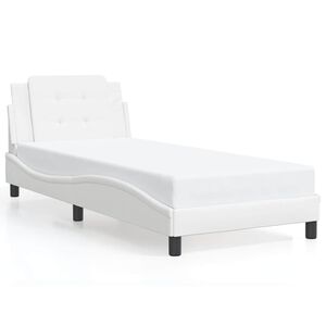vidaXL sengeramme uden madras Zadar 80x200 cm kunstl&aelig;der hvid