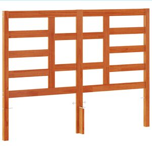 vidaXL sengegavl 135 cm massivt fyrretr&aelig; gyldenbrun