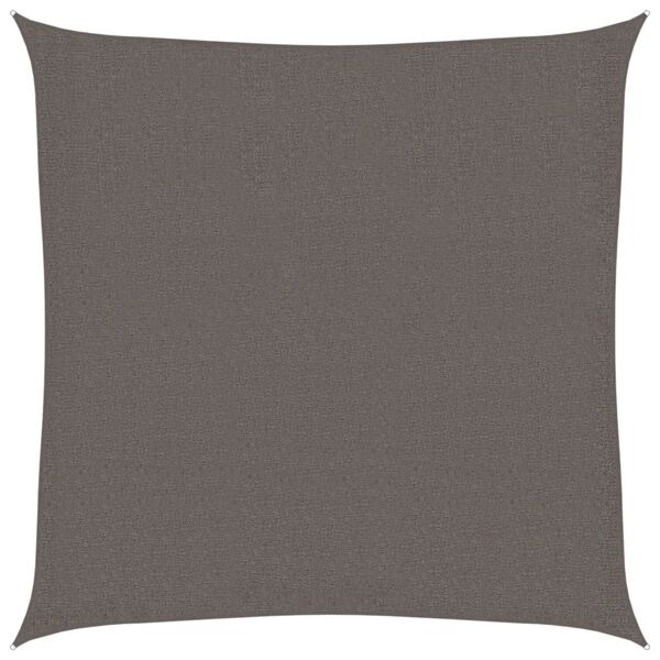 vidaXL solsejl HDPE firkantet 2x2 m antracitgrå