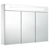 vidaXL badev&aelig;relsesskab med spejl + LED-lys 88x13x62 cm