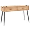 vidaXL konsolbord massivt fyrretr&aelig; 115 x 40,5 x 76 cm
