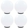 vidaXL LED-kuglelamper 4 stk. kugleformet 40 cm PMMA