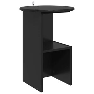 vidaXL Sidebord Sort eg &Oslash; 39,5 x 55 cm Konstrueret tr&aelig;