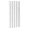 vidaXL Insektgardin i chenille Lys Gr&aring; og Hvid 100 x 200 cm 100% PP