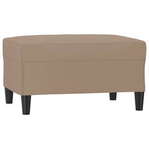 vidaXL fodskammel 70x55x41 cm kunstl&aelig;der cappuccinofarvet