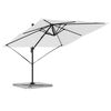vidaXL Roma Parasol Beige 286 x 285 x 265 cm Polyester og Aluminium