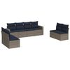 vidaXL sofas&aelig;t til haven 8 dele med hynder polyrattan gr&aring;