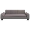 vidaXL sofa til b&oslash;rn 90x53x30 cm stof gr&aring;brun