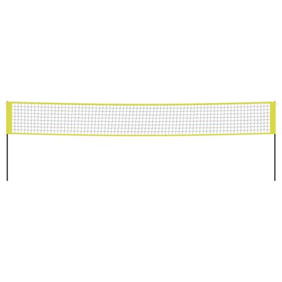 vidaXL volleyballnet 823x244 cm PE-stof gul og sort