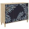 vidaXL Sideboard DOKKUM Sonoma-eg 102 x 33 x 75 cm Konstrueret tr&aelig;