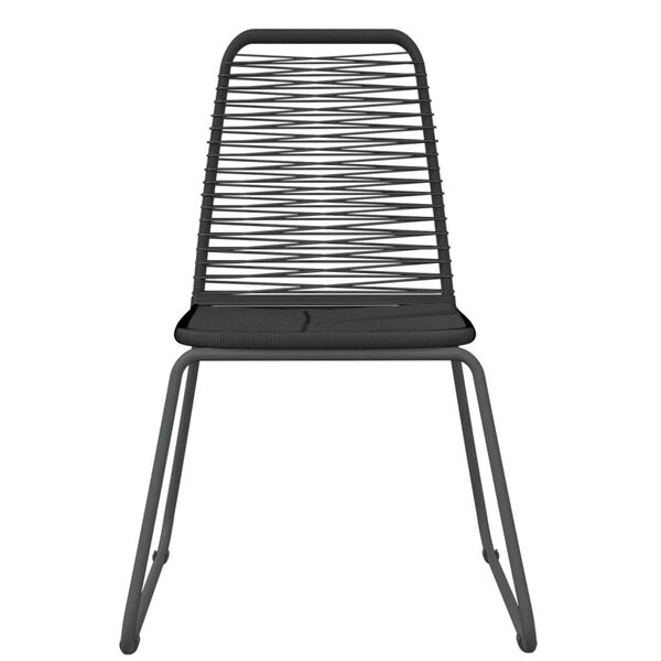 vidaXL spisebordss&aelig;t til haven 9 dele sort