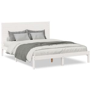 vidaXL ekstra lang sengeramme uden madras 140x220 cm massivt tr&aelig;