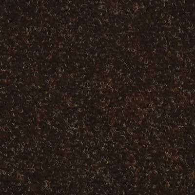 vidaXL selvklæbende trappemåtter 10 stk. 56x17x3 cm tuftet brun