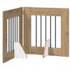 vidaXL Sammenklappelig hundegitter med stativer 2 stk. Artisan-eg